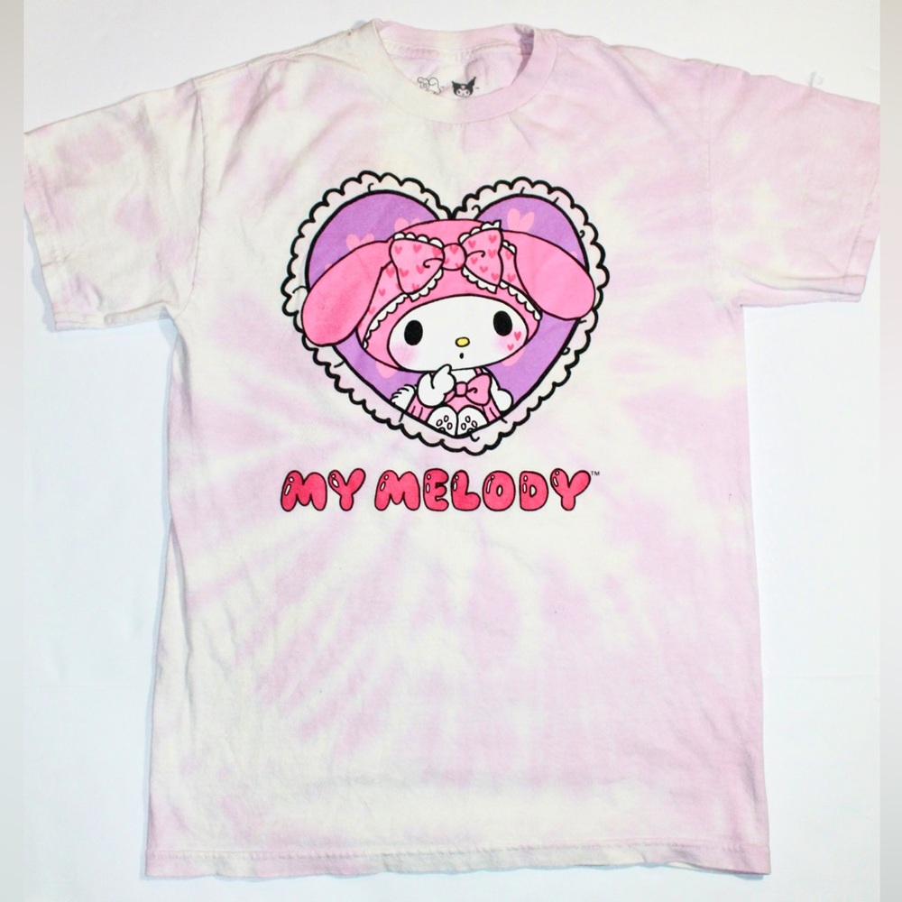 Sanrio Pink & Purple My Melody & Kuromi Tie-Dye Tee